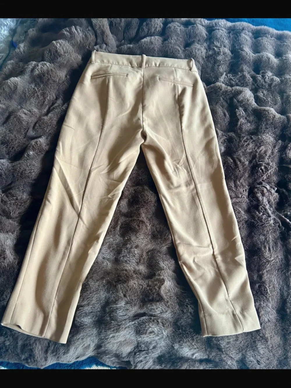 J. Crew 365 Womens Cameron Dress Pants Tan Size 8P Petite Crop